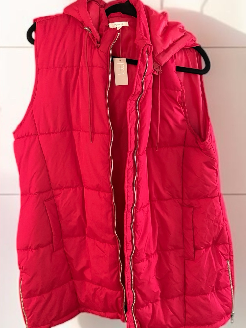 Maurice’s Red Puffer Vest – XXL – New With Tags
